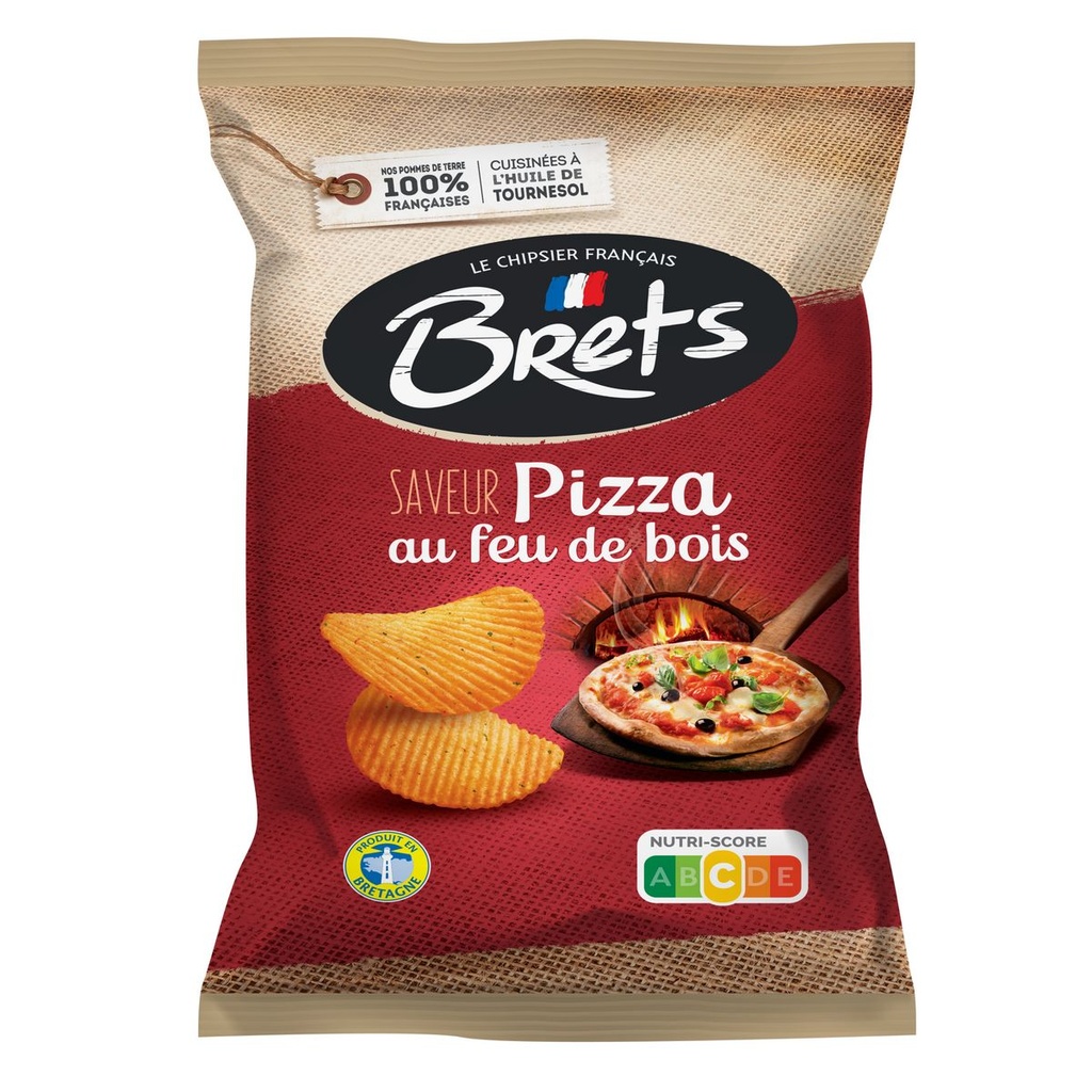 [SS002000] Bret's ondulées Pizza au Feu de Bois 125 g