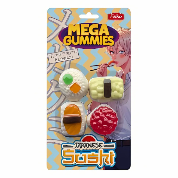 [SS001333] Mega Gummies Japanese Sushi 120 g