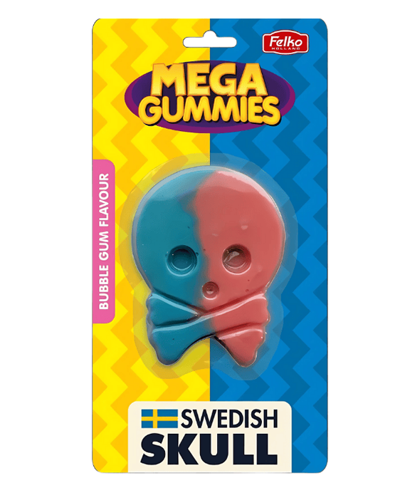 [SS001775] Mega Gummies Swedish Skull 120 g